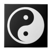 Yin Yang Symbol - solide Tätowierung-Design 2 Fliese (Vorderseite)