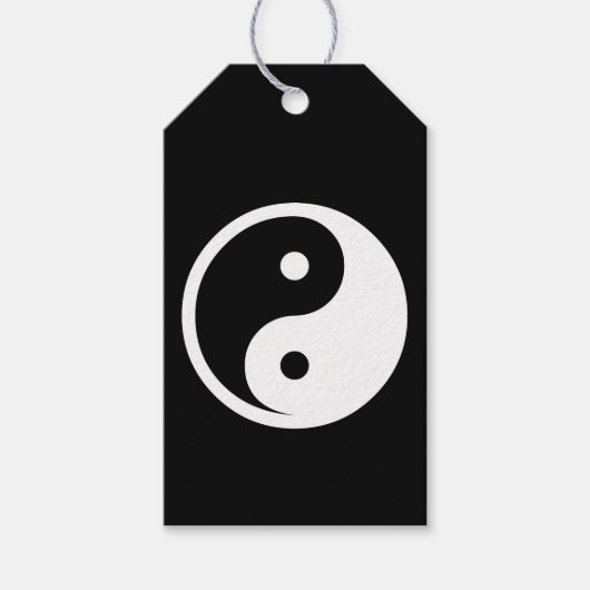 Yin Yang Symbol - solide Tätowierung-Design 2 Geschenkanhänger (Vorderseite)