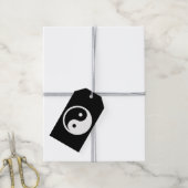 Yin Yang Symbol - solide Tätowierung-Design 2 Geschenkanhänger (Mit Garn)