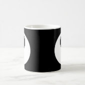 Yin Yang Symbol - solide Tätowierung-Design 2 Kaffeetasse (Mittel)