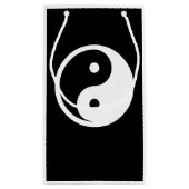 Yin Yang Symbol - solide Tätowierung-Design 2 Kleine Geschenktüte (Rückseite)