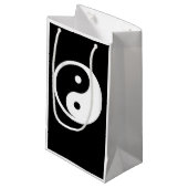 Yin Yang Symbol - solide Tätowierung-Design 2 Kleine Geschenktüte (Vorderseite Schrägansicht)