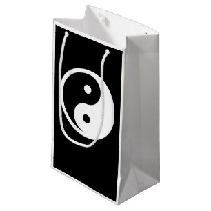 Yin Yang Symbol - solide Tätowierung-Design 2 Kleine Geschenktüte