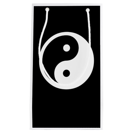Yin Yang Symbol - solide Tätowierung-Design 2 Kleine Geschenktüte (Vorderseite)