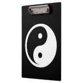 Yin Yang Symbol - solide Tätowierung-Design 2 Klemmbrett (Links)
