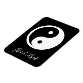 Yin Yang Symbol - solide Tätowierung-Design 2 Magnet (Linke Seite)