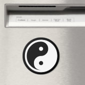 Yin Yang Symbol - solide Tätowierung-Design 2 Magnet (In Situ (Geschirrspüler))