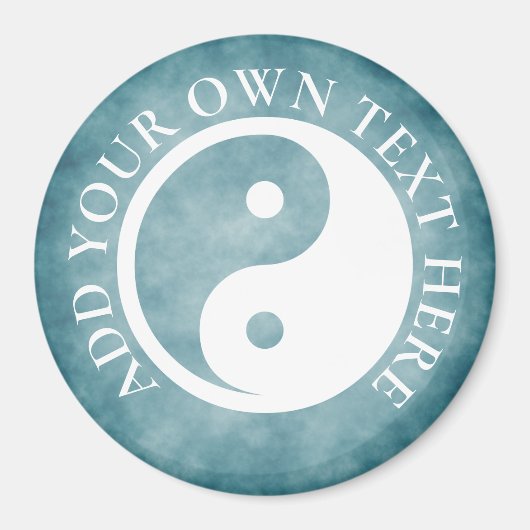 Yin Yang Symbol - solide Tätowierung-Design 2 Magnet (Vorne)