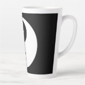 Yin Yang Symbol - solide Tätowierung-Design 2 Milchtasse (Rechts)