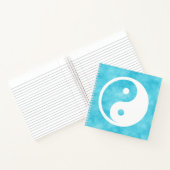 Yin Yang Symbol - solide Tätowierung-Design 2 Notizblock (Innenseite)