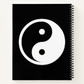 Yin Yang Symbol - solide Tätowierung-Design 2 Notizblock (Rückseite)