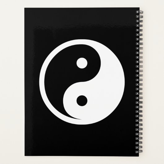 Yin Yang Symbol - solide Tätowierung-Design 2 Planer (Rückseite)