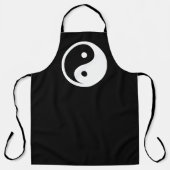 Yin Yang Symbol - solide Tätowierung-Design 2 Schürze (Vorderseite)