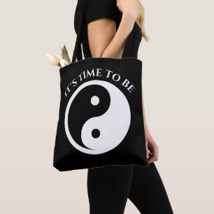 Yin Yang Symbol - solide Tätowierung-Design 2 Tasche