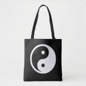 Yin Yang Symbol - solide Tätowierung-Design 2 Tasche (Vorderseite)