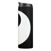 Yin Yang Symbol - solide Tätowierung-Design 2 Thermosbecher (Nach rechts gedreht)