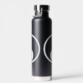 Yin Yang Symbol - solide Tätowierung-Design 2 Trinkflasche (Rechts)