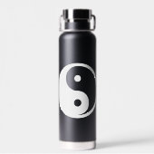 Yin Yang Symbol - solide Tätowierung-Design 2 Trinkflasche (Rückseite)