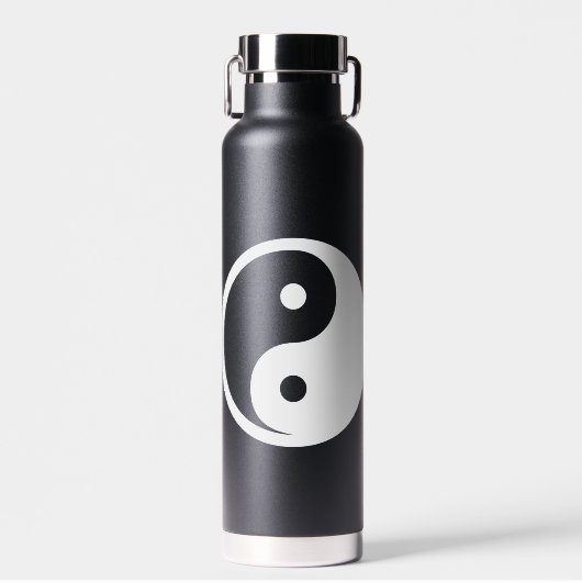 Yin Yang Symbol - solide Tätowierung-Design 2 Trinkflasche (Vorne)