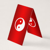 Yin Yang Symbol - solide Tätowierung-Design 2 Visitenkarten (Rückseite)