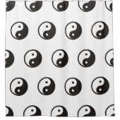 Yin Yang Symbol - solide Tätowierung Duschvorhang (Vorderseite)