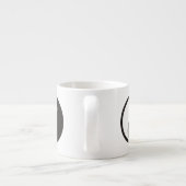 Yin Yang Symbol - solide Tätowierung Espressotasse (Rückseite)