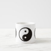 Yin Yang Symbol - solide Tätowierung Espressotasse (Vorderseite)