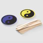 Yin Yang Symbol - solide Tätowierung Fächer (Non-assembled)