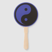 Yin Yang Symbol - solide Tätowierung Fächer (Vorderseite)