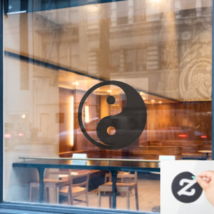 Yin Yang Symbol - solide Tätowierung Fensteraufkleber