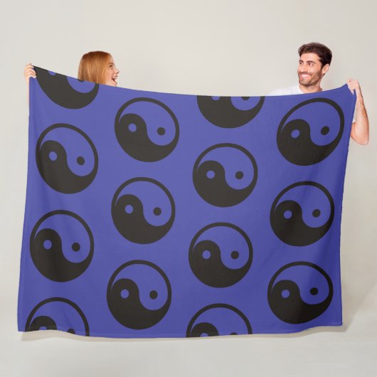 Yin Yang Symbol - solide Tätowierung Fleecedecke (Beispiel)
