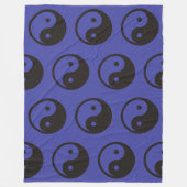 Yin Yang Symbol - solide Tätowierung Fleecedecke (Vorderseite)