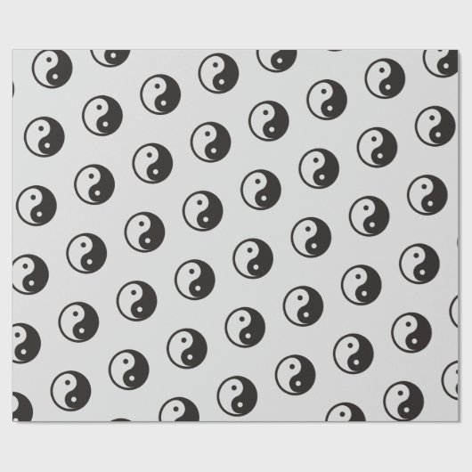 Yin Yang Symbol - solide Tätowierung Geschenkpapier (Flach)