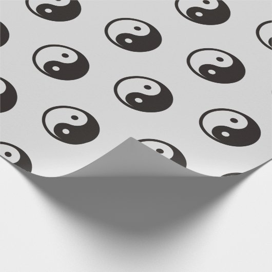 Yin Yang Symbol - solide Tätowierung Geschenkpapier (Ecke)
