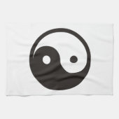 Yin Yang Symbol - solide Tätowierung Geschirrtuch (Horizontal)