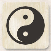 Yin Yang Symbol - solide Tätowierung Getränkeuntersetzer (Vorderseite)