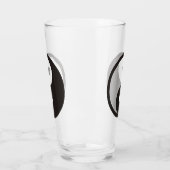 Yin Yang Symbol - solide Tätowierung Glas (Links)