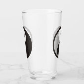 Yin Yang Symbol - solide Tätowierung Glas (Rechts)
