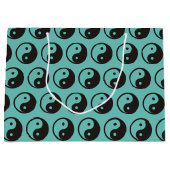 Yin Yang Symbol - solide Tätowierung Große Geschenktüte (Vorderseite)