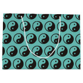 Yin Yang Symbol - solide Tätowierung Große Geschenktüte (Rückseite)