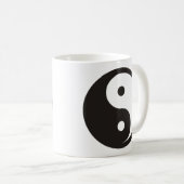 Yin Yang Symbol - solide Tätowierung Kaffeetasse (VorderseiteRechts)