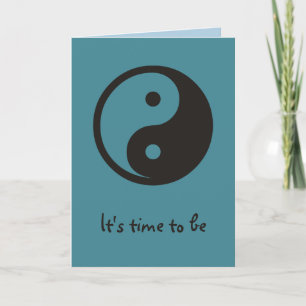Yin Yang Symbol - solide Tätowierung Karte