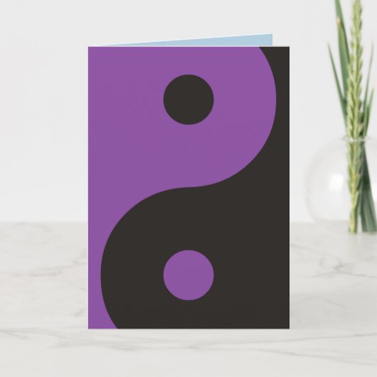 Yin Yang Symbol - solide Tätowierung Karte (Vorderseite)