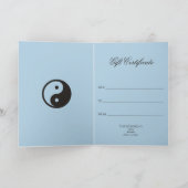 Yin Yang Symbol - solide Tätowierung Karte (Innenseite)
