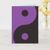 Yin Yang Symbol - solide Tätowierung Karte (Gelbe Blume)
