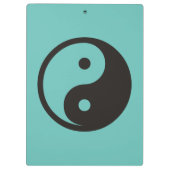 Yin Yang Symbol - solide Tätowierung Klemmbrett (Rückseite)