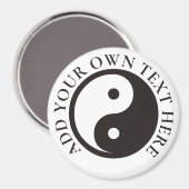 Yin Yang Symbol - solide Tätowierung Magnet (Vorderseite/Rückseite)