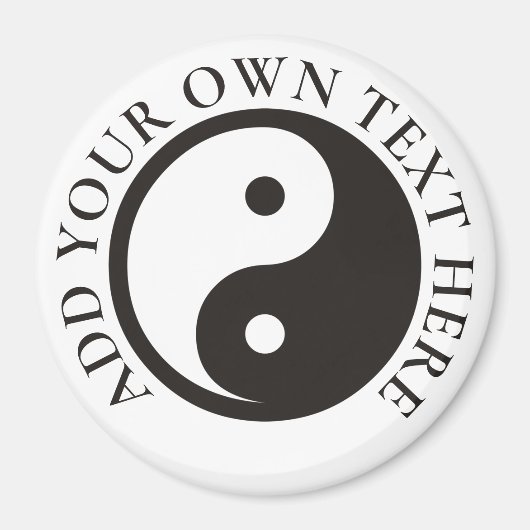Yin Yang Symbol - solide Tätowierung Magnet (Vorne)