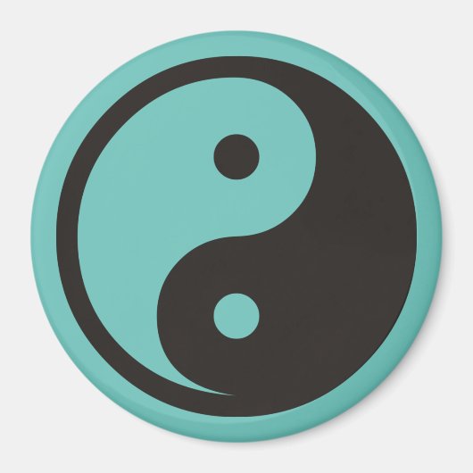 Yin Yang Symbol - solide Tätowierung Magnet (Vorne)