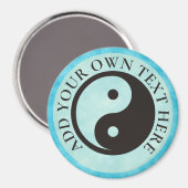 Yin Yang Symbol - solide Tätowierung Magnet (Vorderseite/Rückseite)